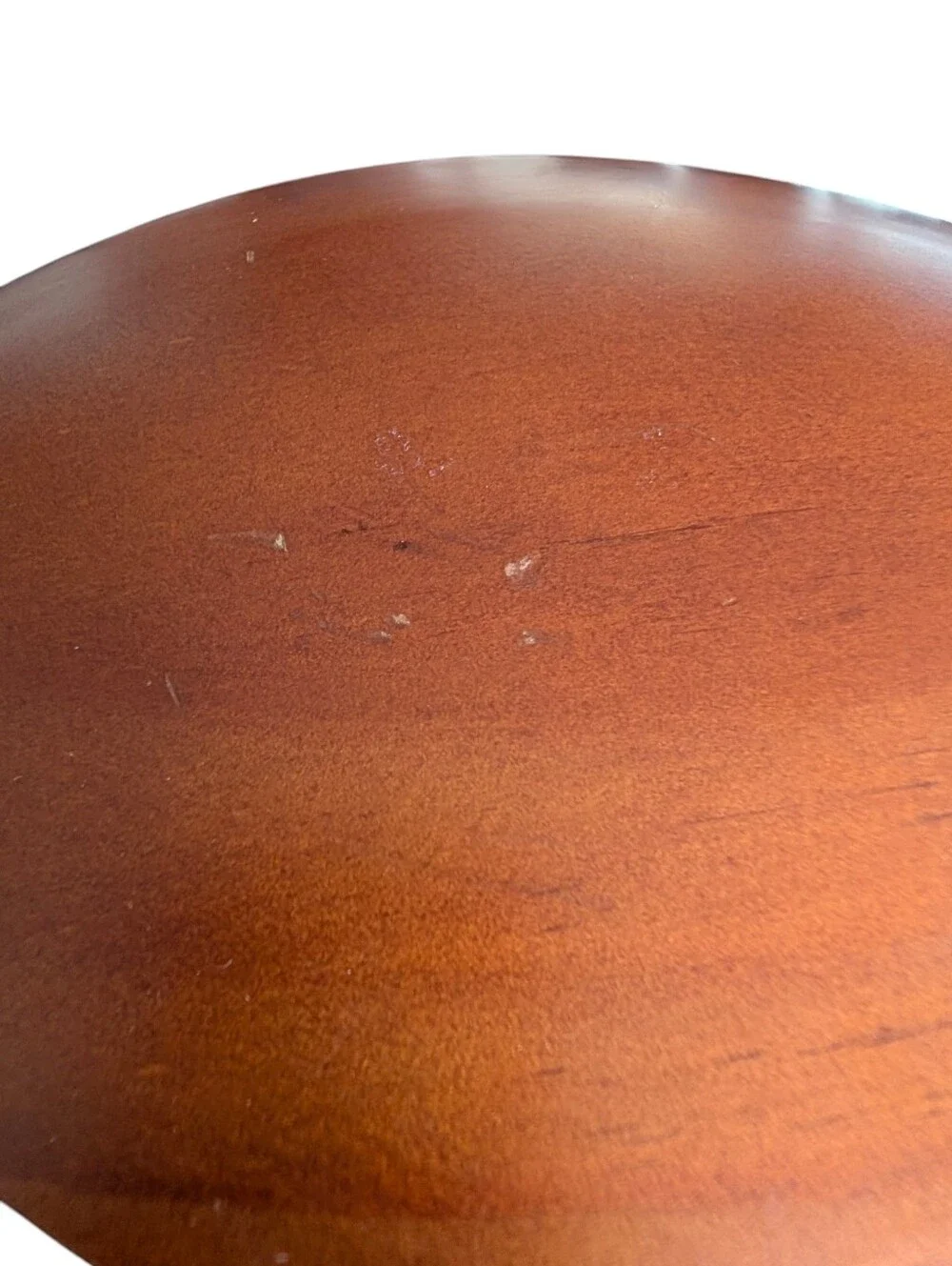 Vintage 3 Tier, Wooden, Swivel, Velvet Lined, Oval Jewelry Box.